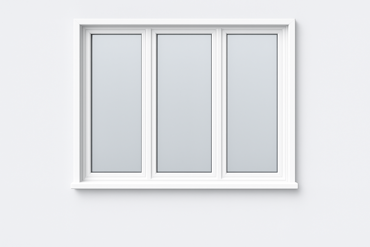 Example of a window with three panes