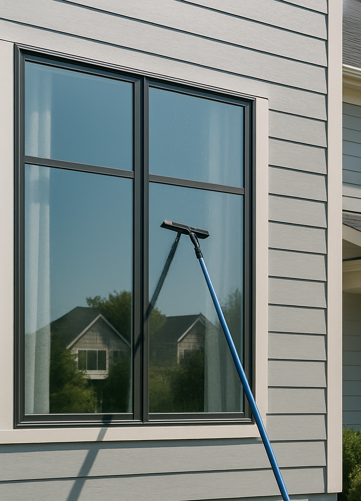 Real estate window cleaning for listings and open houses