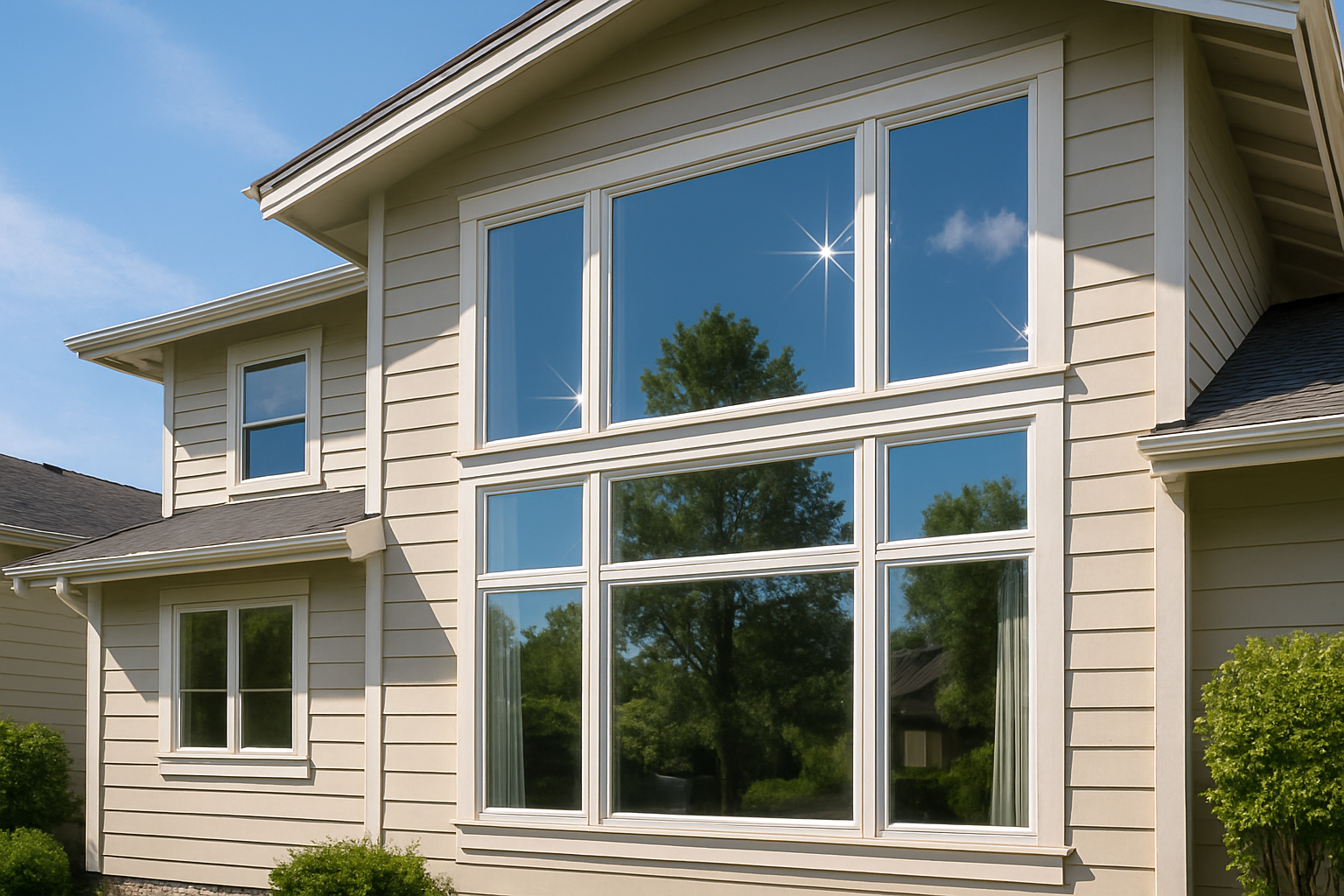 Residential window cleaning example