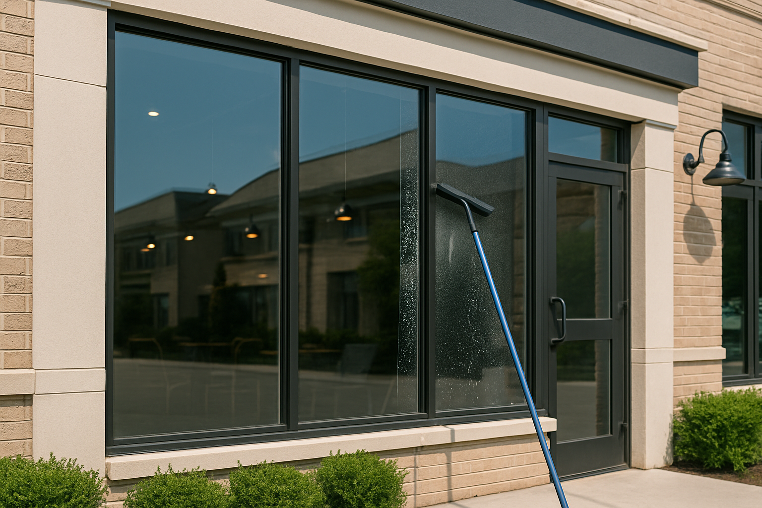 Storefront window cleaning for shops and businesses